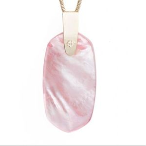 Kendra Scott Inez Adjustable Pendant, Worn Once, Blush MOP Sold Out Gold